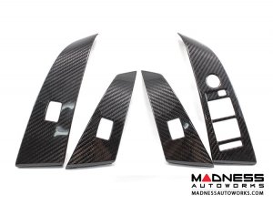 BMW 5-Series (E60 / E61) Window Switch Cover - Carbon Fiber - RHD Version BMW 5-Series (E60 / E61) Window Switch Cover - Carbon Fiber - RHD Version